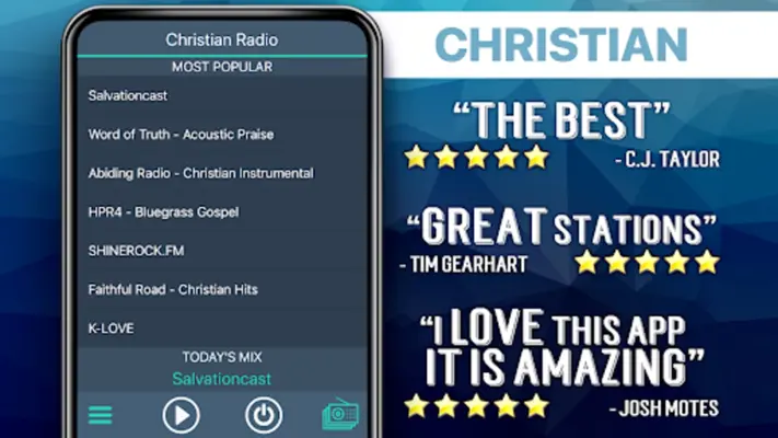 Christian Radio android App screenshot 1